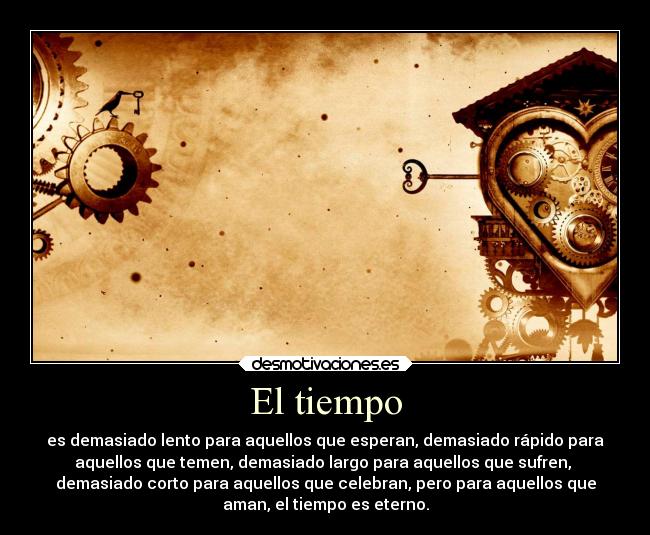 El tiempo -