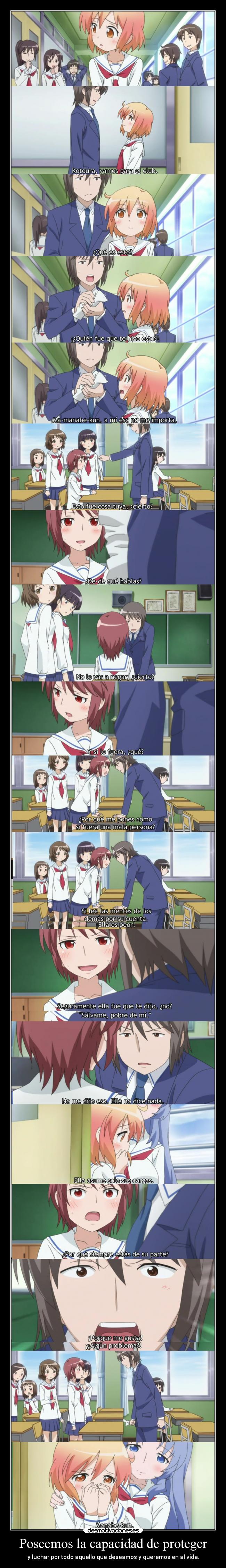 Poseemos la capacidad de proteger -