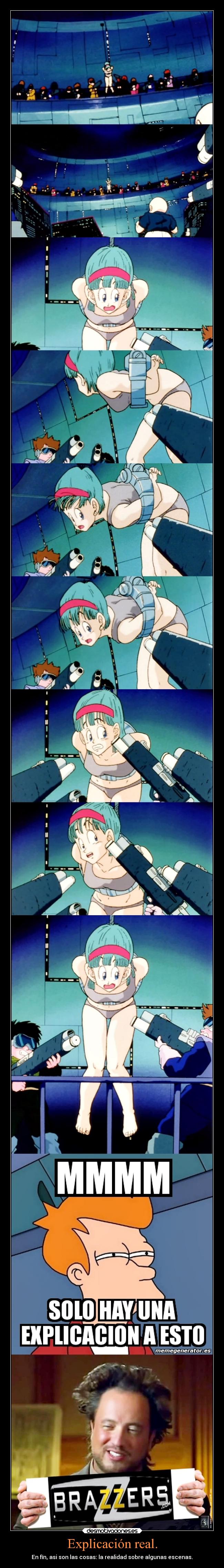 Explicación real. - En fín, asi son las cosas: la realidad sobre algunas escenas.