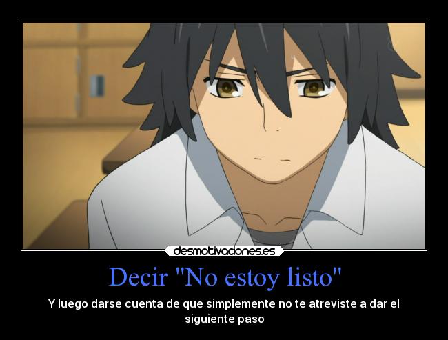 carteles anime decidir sin preguntarse desmotivaciones