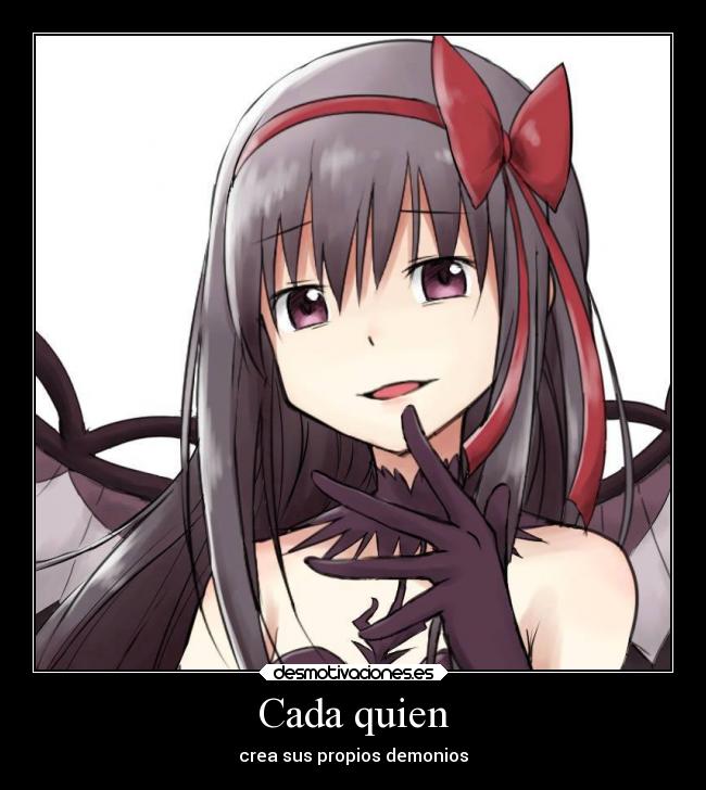 Cada quien - crea sus propios demonios