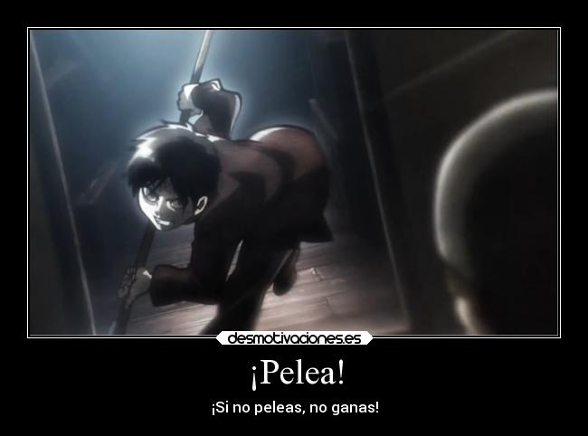 ¡Pelea! - ¡Si no peleas, no ganas!
