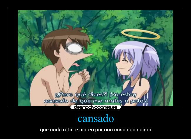cansado -