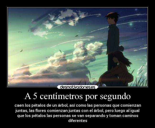 A 5 centímetros por segundo -