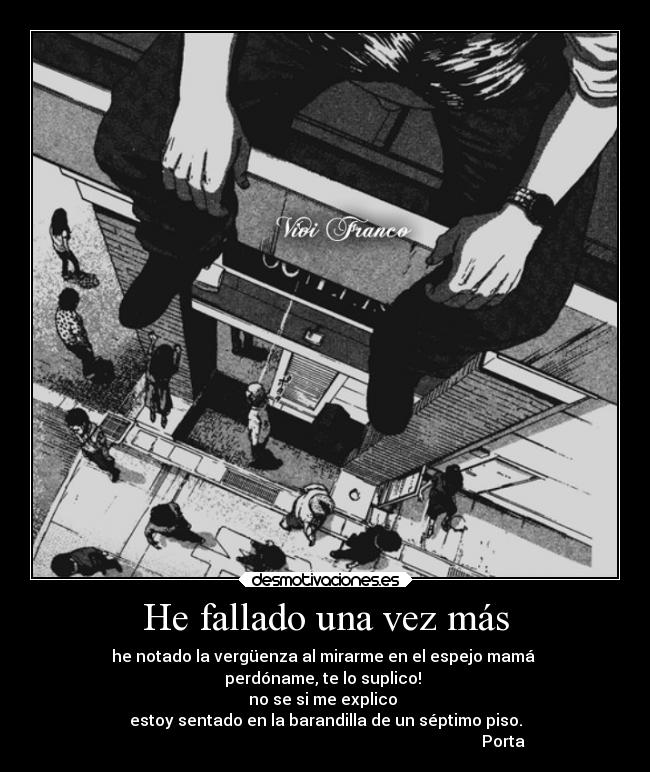 He fallado una vez más - 