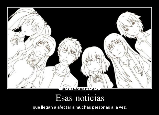 carteles anime dfrag noticias malas doni desmotivaciones