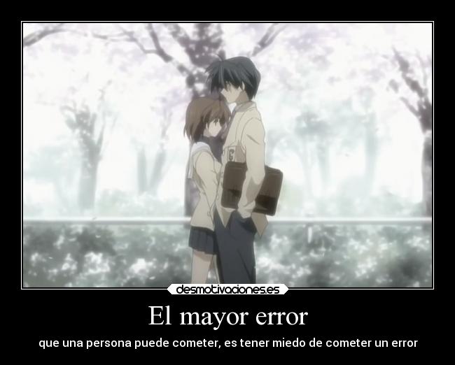 carteles anime errores desmotivaciones