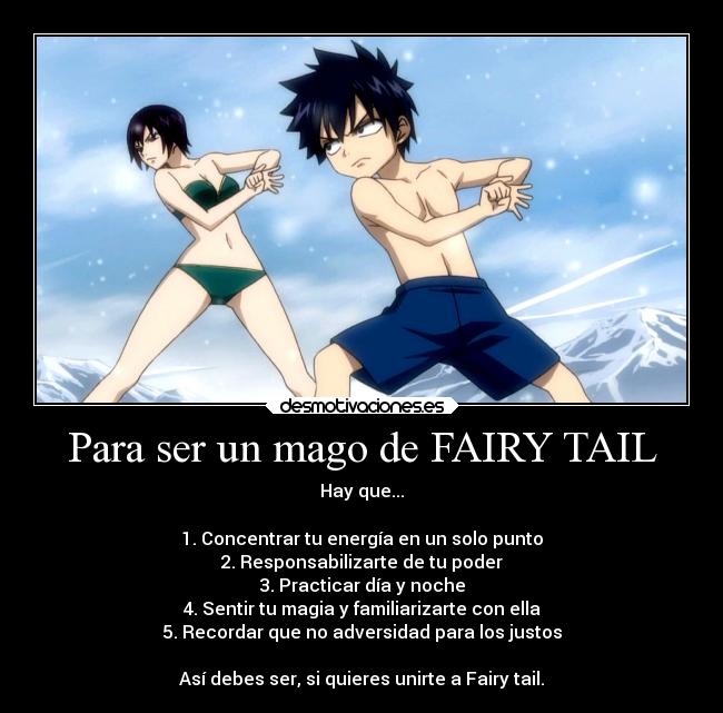 Para ser un mago de FAIRY TAIL -