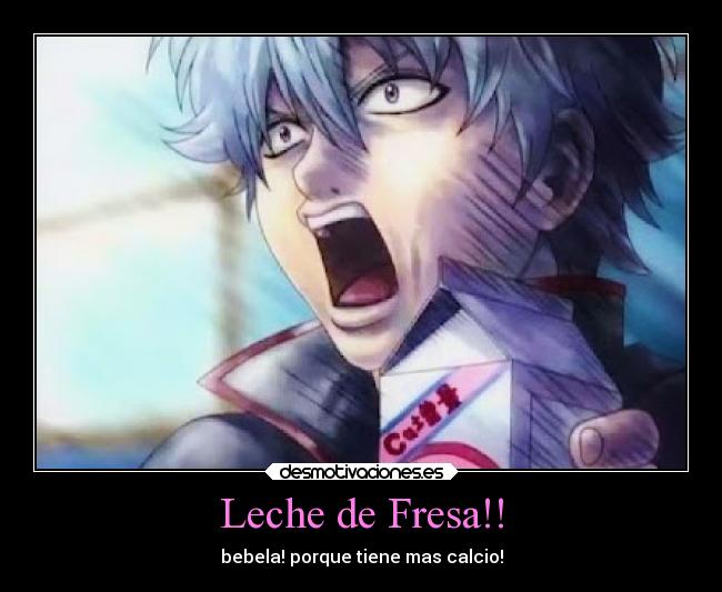 Leche de Fresa!! - bebela! porque tiene mas calcio!