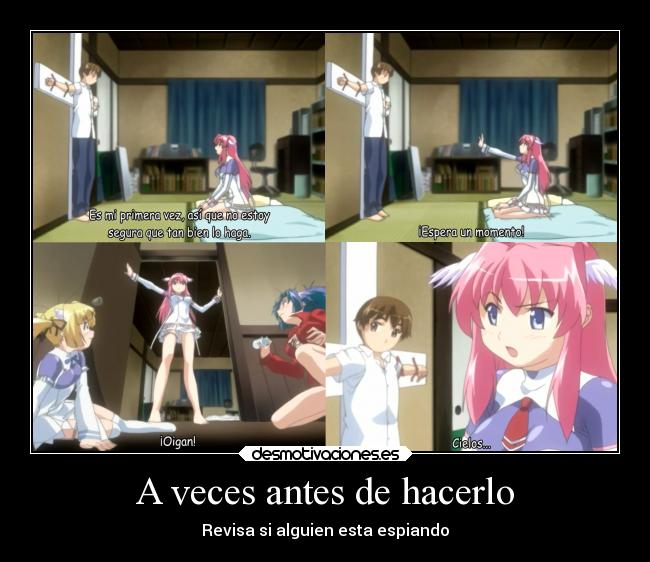 A veces antes de hacerlo - 