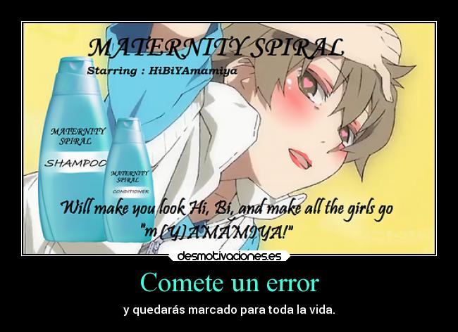 carteles anime hibiya amamiya xdmaximun champo manga mekakucityactors kagerou project days bakenekosan desmotivaciones