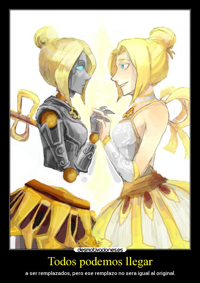carteles anime league legens orianna humana robot desmotivaciones