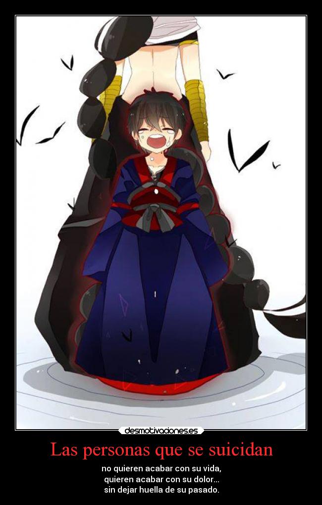 Las personas que se suicidan -