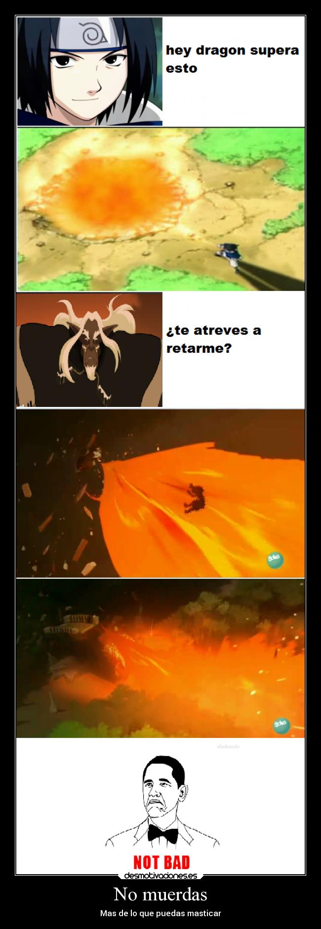 carteles anime naruto wakfu sasuke grugaloragan desmotivaciones