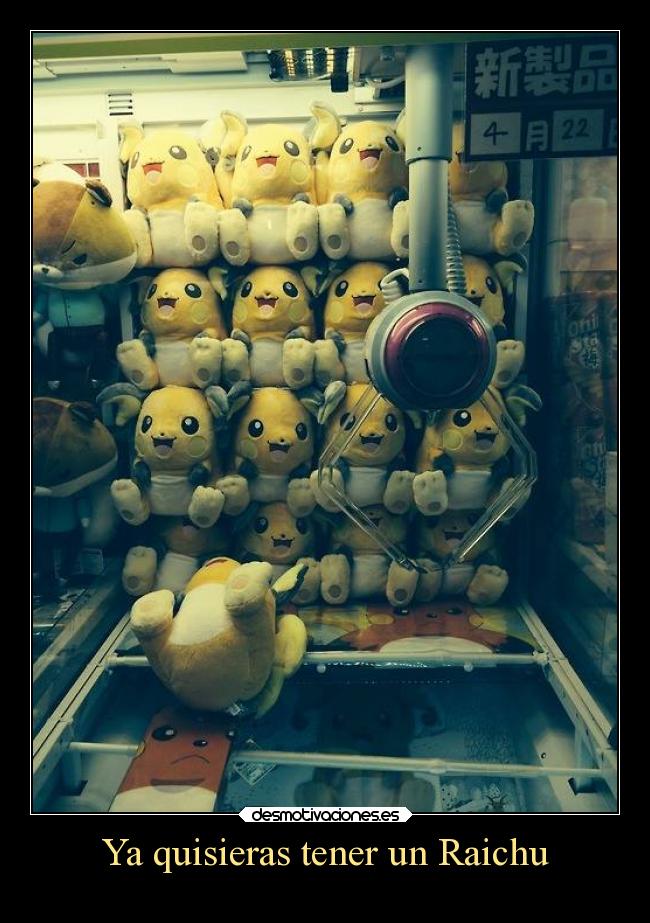 carteles anime pokemon otaku raichu electrico peluche japon mientras tanto hermoso desmotivaciones