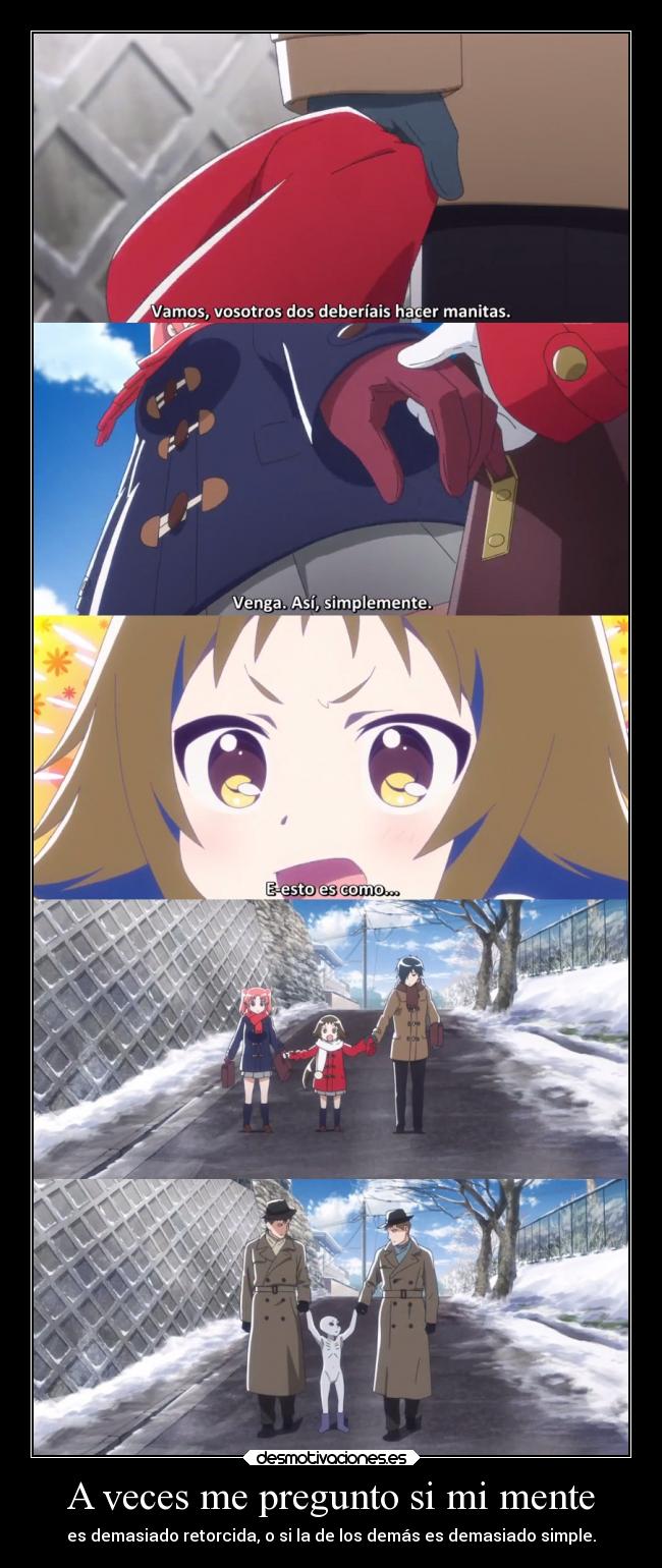 carteles anime raptorhunters harukaze manga otaku mikakunin mashiro alien mente retorcida simple gris grises desmotivaciones