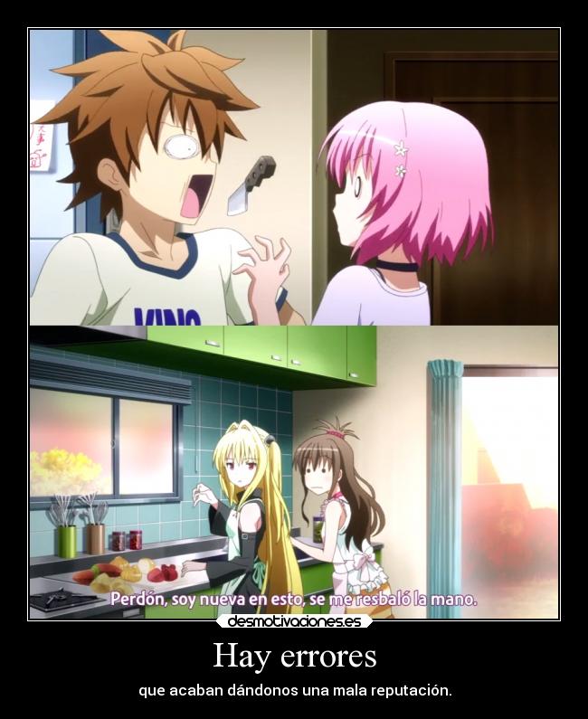 carteles anime vida raptorhunters harukaze manga otaku toloveru love errores yami rito matar reputacion desmotivaciones