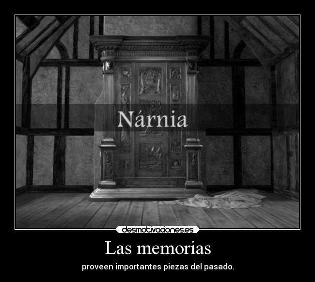 Las memorias - proveen importantes piezas del pasado.