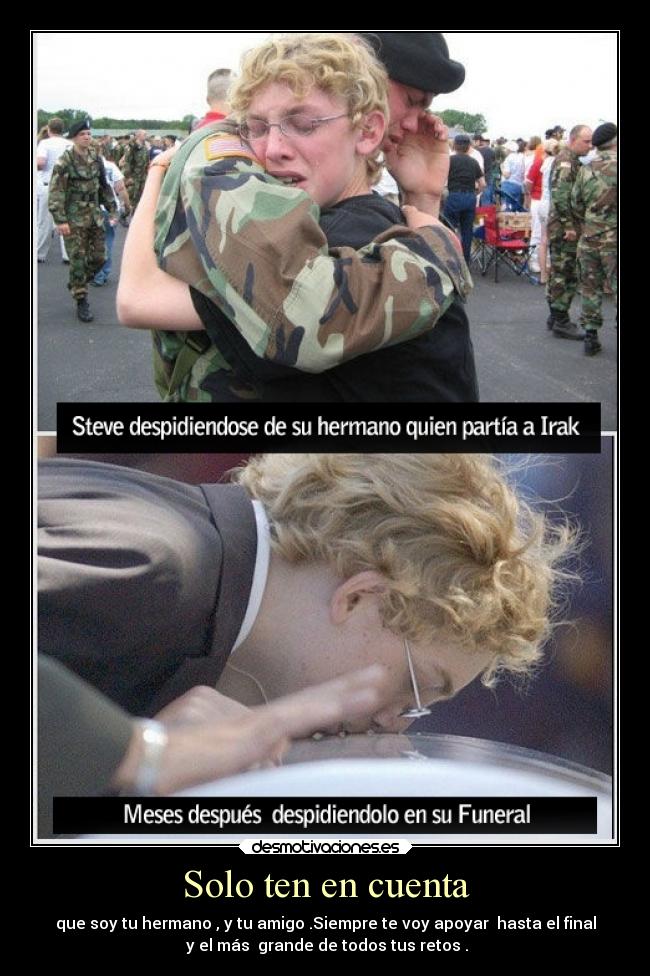 Solo ten en cuenta -