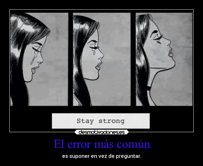El error más común -
