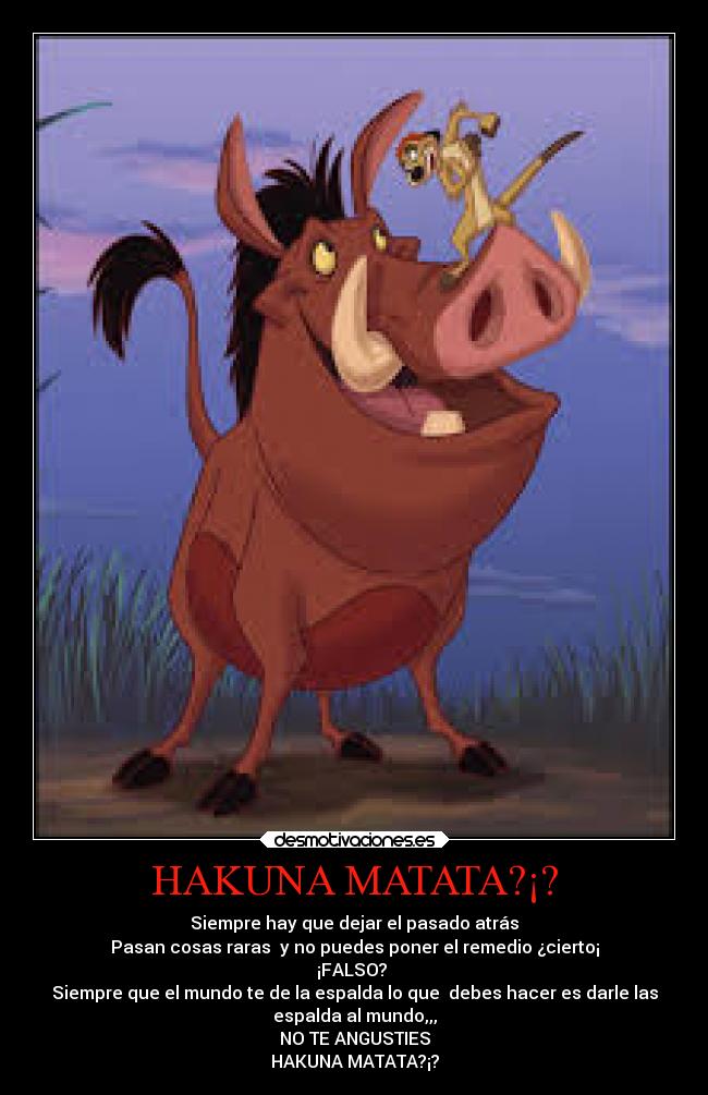 HAKUNA MATATA?¡? -