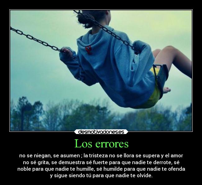 Los errores -
