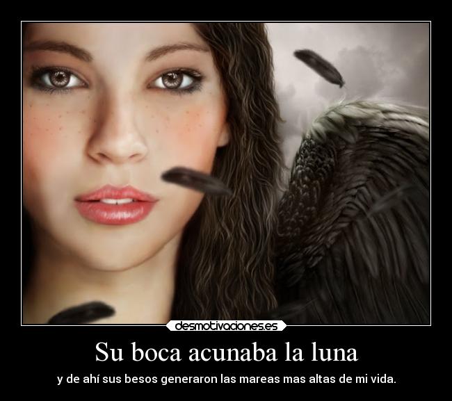 Su boca acunaba la luna -