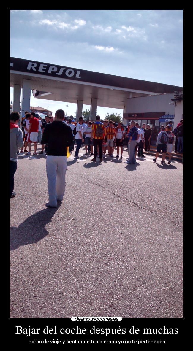 Bajar del coche después de muchas -