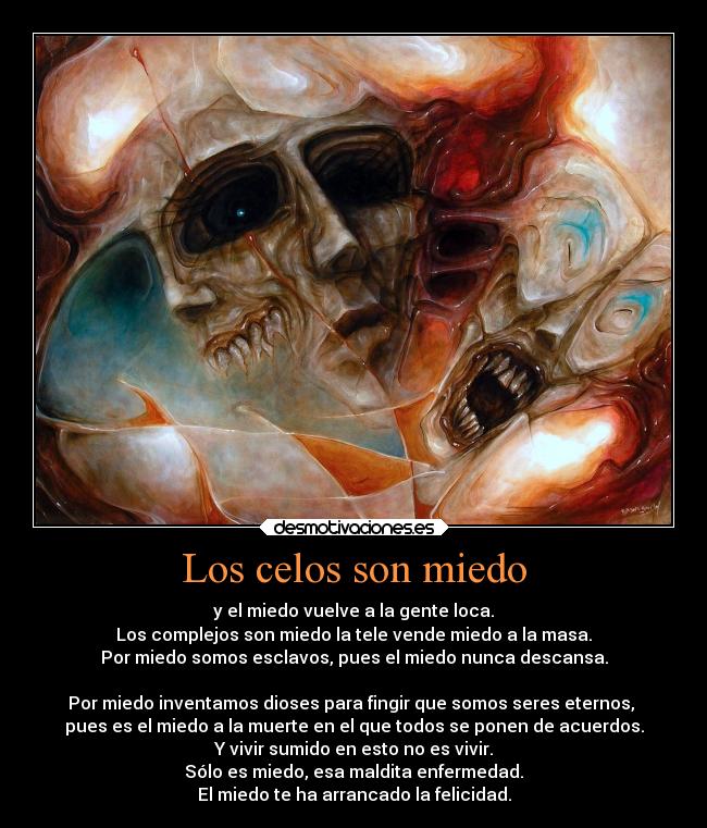 Los celos son miedo - 