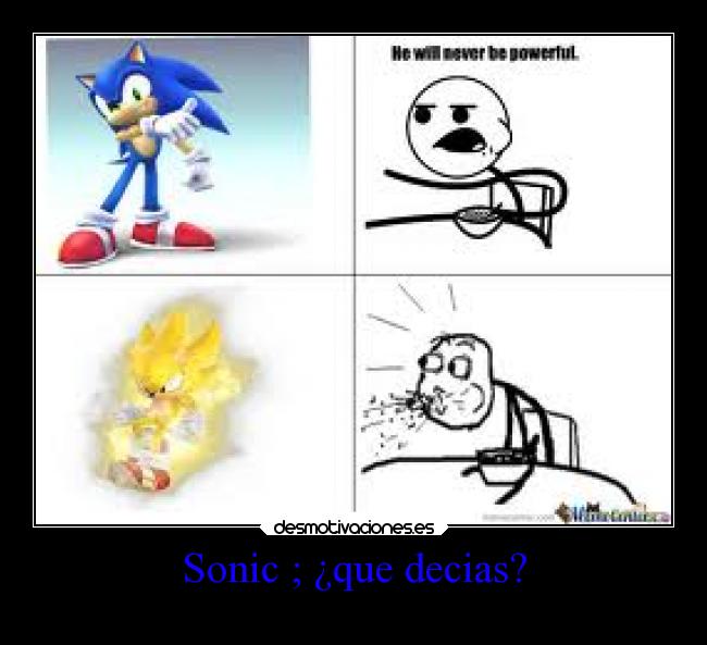 Sonic ; ¿que decias? - 