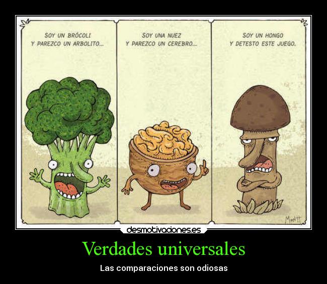 Verdades universales - Las comparaciones son odiosas