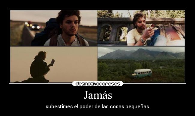 carteles cine intothewild haciarutassalvajes desmotivaciones