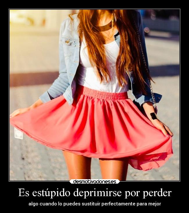 Es estúpido deprimirse por perder -