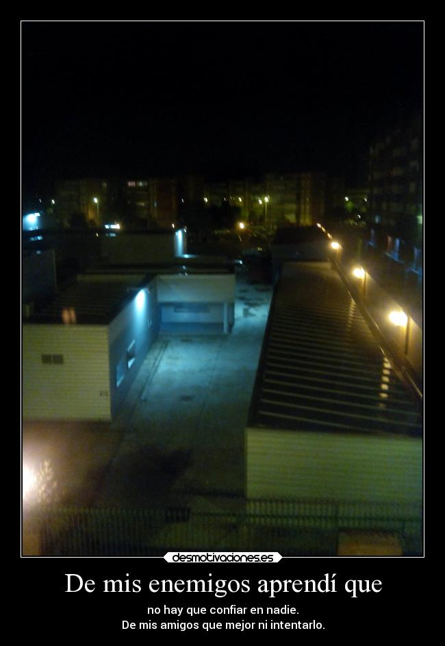 carteles confianza amistad amigos yase que laa imagen notiene nada ver pero bueno estupidez okno desmotivaciones