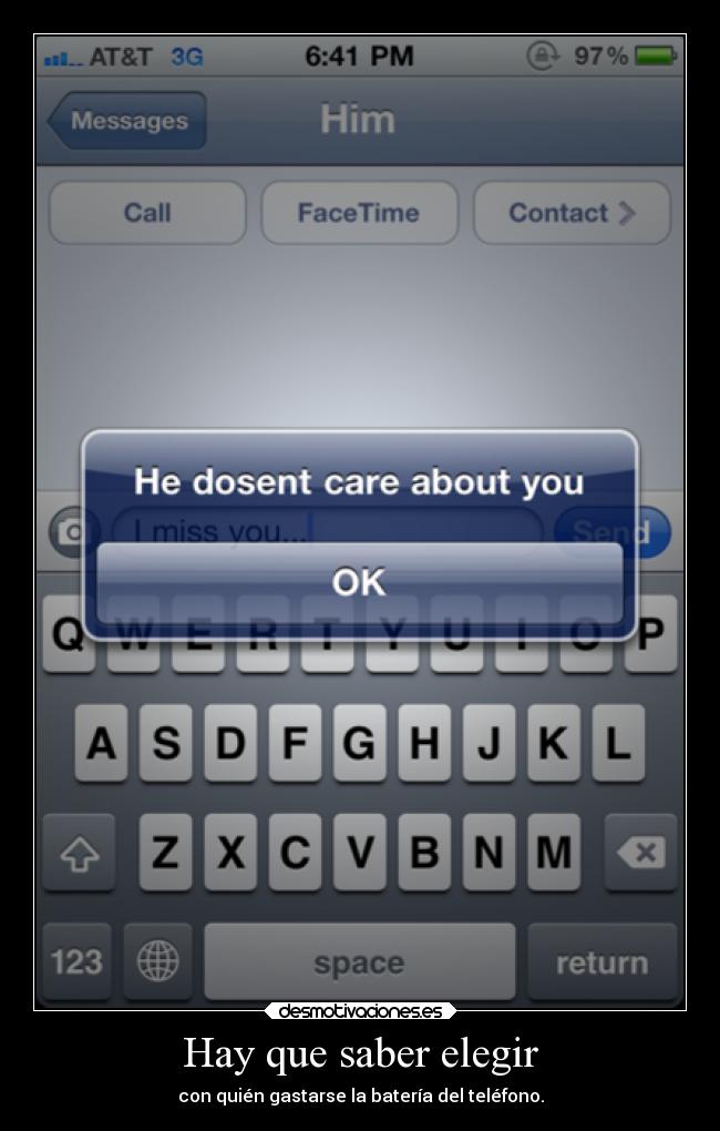 Hay que saber elegir -