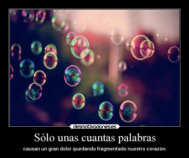 Sólo unas cuantas palabras -