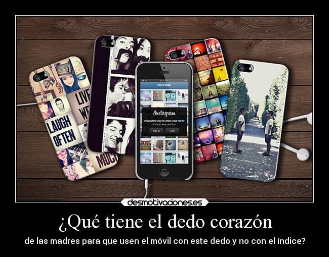¿Qué tiene el dedo corazón - de las madres para que usen el móvil con este dedo y no con el índice?
