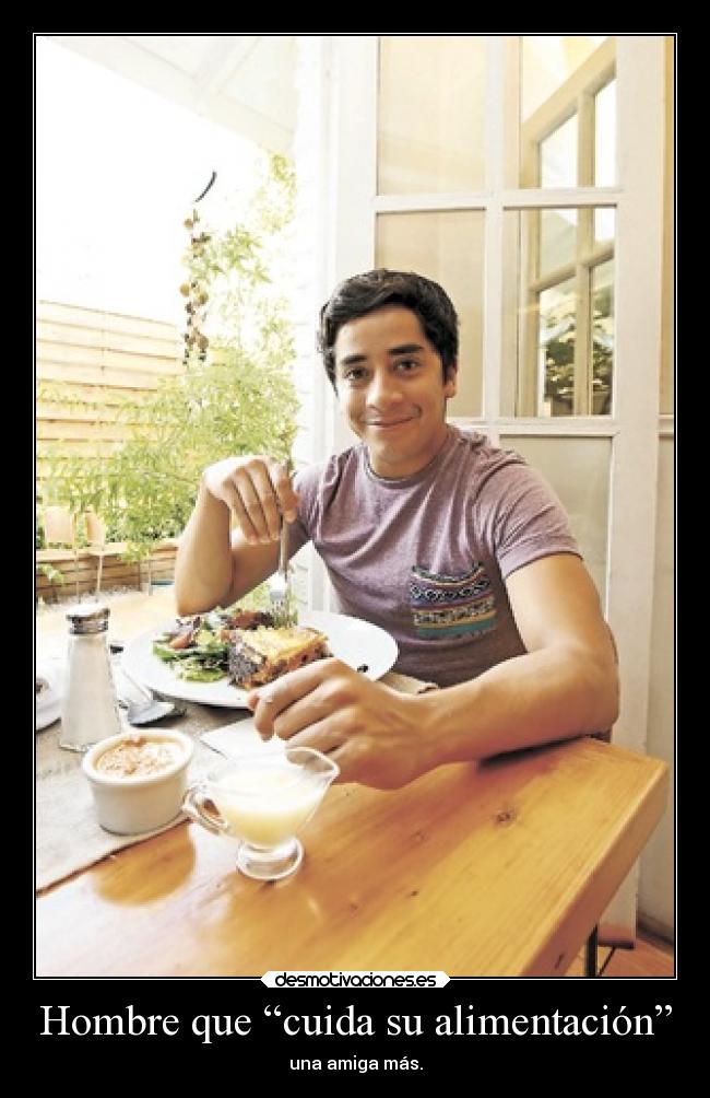 Hombre que “cuida su alimentación” - 