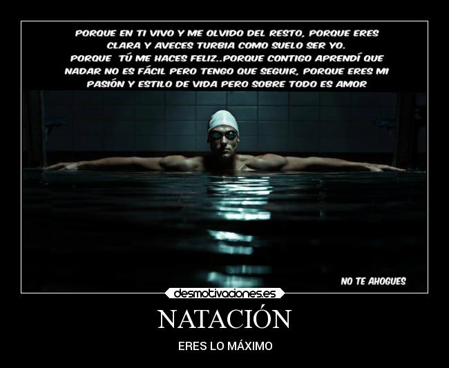 NATACIÓN - ERES LO MÁXIMO