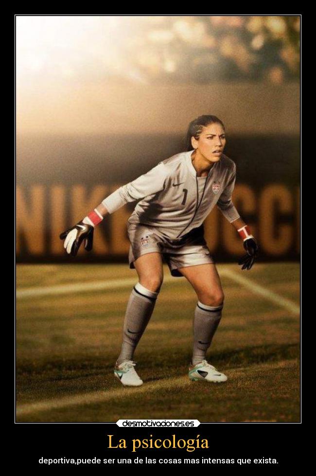 La psicología - deportiva,puede ser una de las cosas mas intensas que exista.