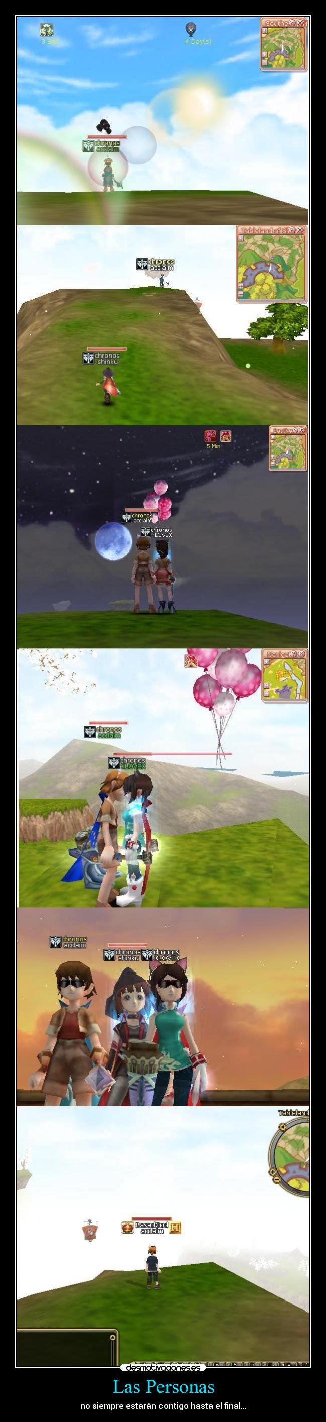 Las Personas - no siempre estarán contigo hasta el final...