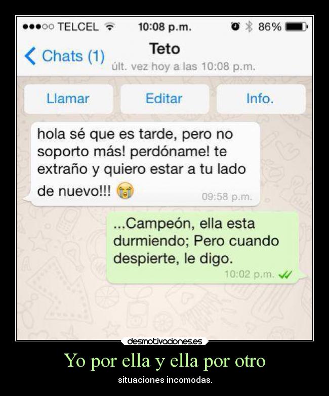 Yo por ella y ella por otro -