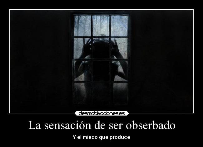 La sensación de ser obserbado -