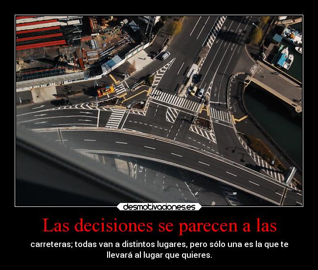 Las decisiones se parecen a las -