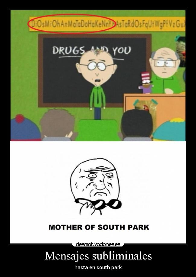 Mensajes subliminales - hasta en south park