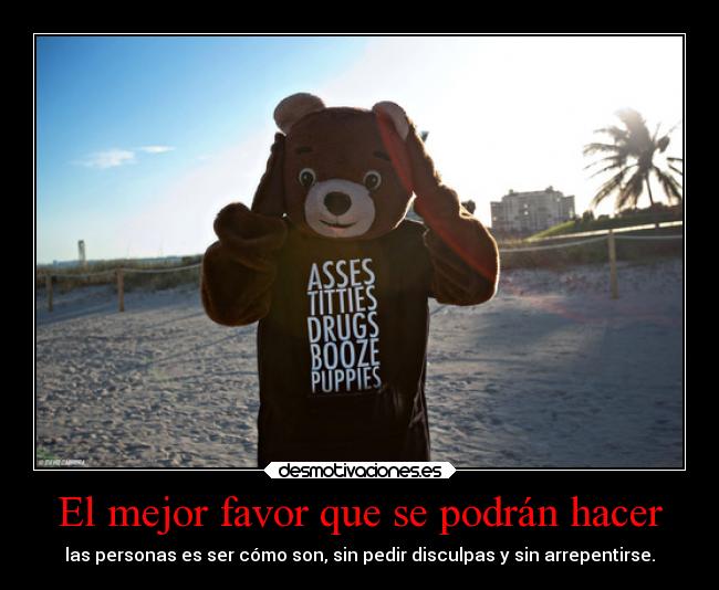 El mejor favor que se podrán hacer -