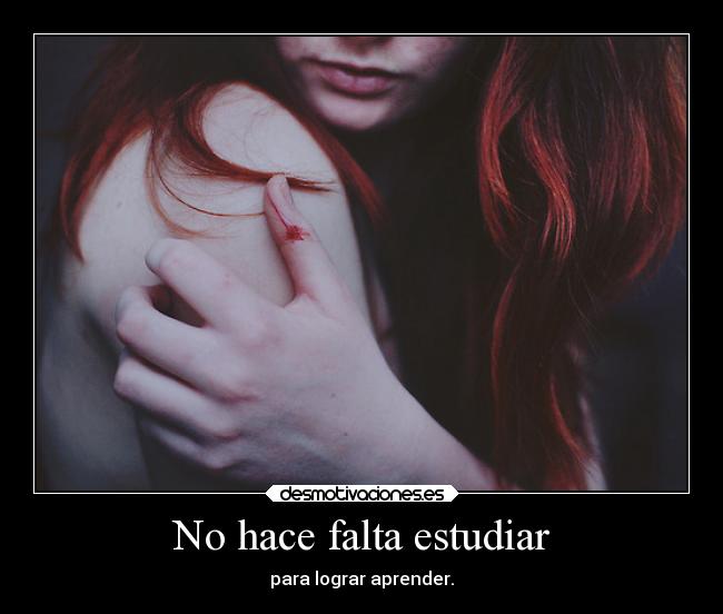 carteles desmotivaciones pelrroja prim estudiar aprender temavisto desmotivaciones