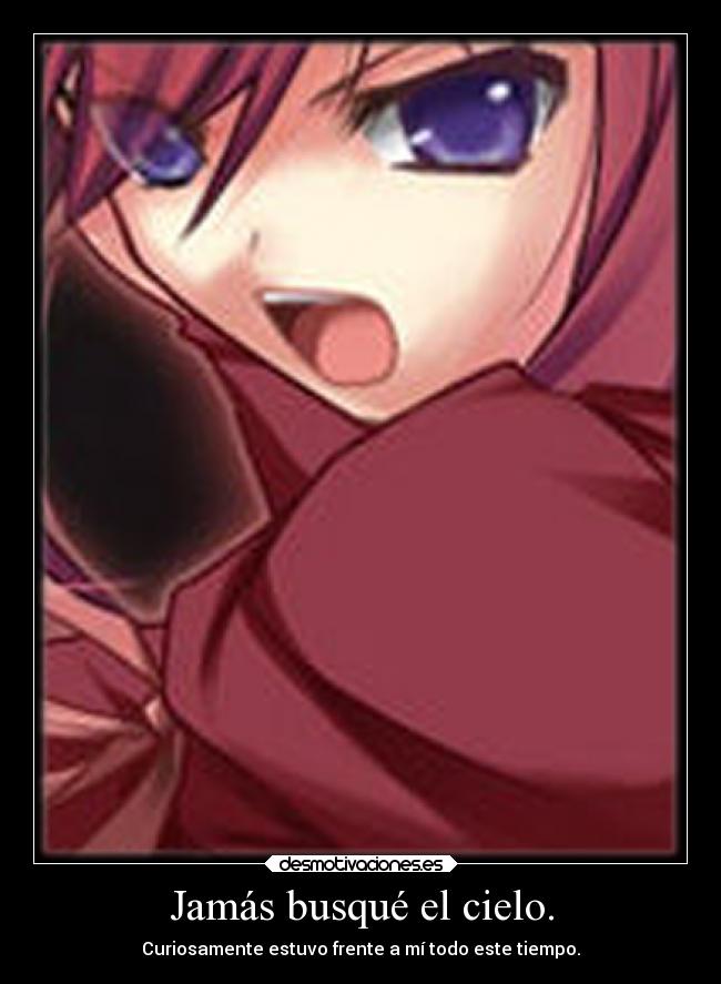 Jamás busqué el cielo. - 