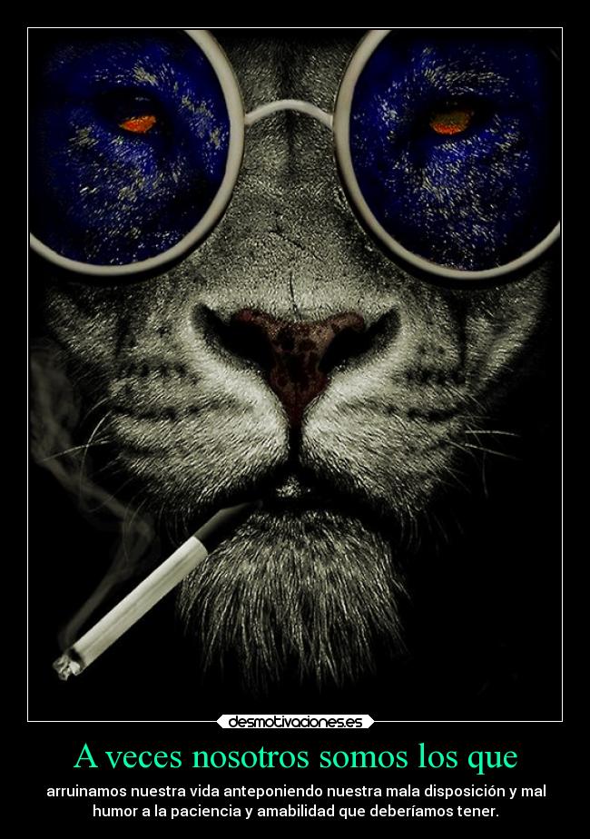 A veces nosotros somos los que - 