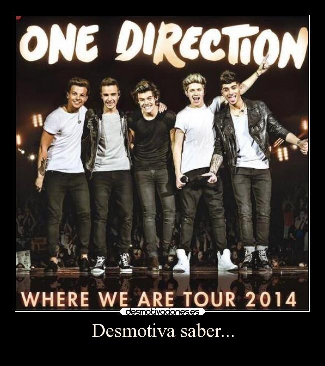 Desmotiva saber... -